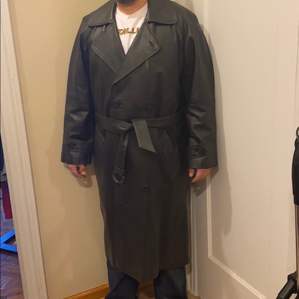 Vintage Men’s Leather Trench
